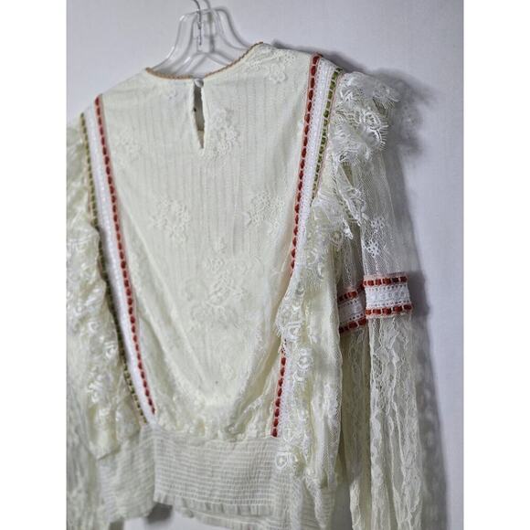 Blank London Anthropologie Tali Lace Embroidered Top Small Review All Photos 📸 - Picture 9 of 10